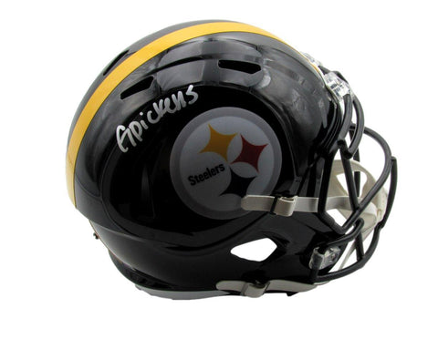 George Pickens Autographed Full Size Black Speed Replica Helmet Steelers Beckett