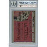 Phil Simms Autographed/Signed 1980 Topps #225 Slab Trading Card Beckett 53187