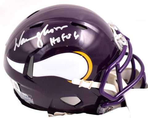 Warren Moon Autographed Minnesota Vikings 83-01 Speed Mini Helmet-Beckett W Holo