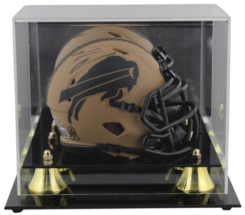 Bills Stefon Diggs Signed Salute To Service II Speed Mini Helmet w/ Case BAS Wit