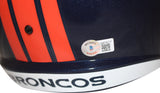 John Elway Autographed/Signed Denver Broncos F/S Speed Helmet Beckett 38751