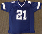 Dallas Cowboys Ezekiel Elliott Autographed Signed Blue Jersey Beckett BAS