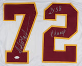 Dexter Manley Signed Washington Redskins Jersey (JSA COA) 2xSuper Bowl Champ D.E