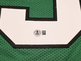 EAGLES BRANDON GRAHAM AUTOGRAPHED KELLY GREEN SUPER BOWL STATS JERSEY BECKETT