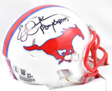 Eric Dickerson Autographed SMU Speed Mini Helmet Pony Express - Beckett W Holo