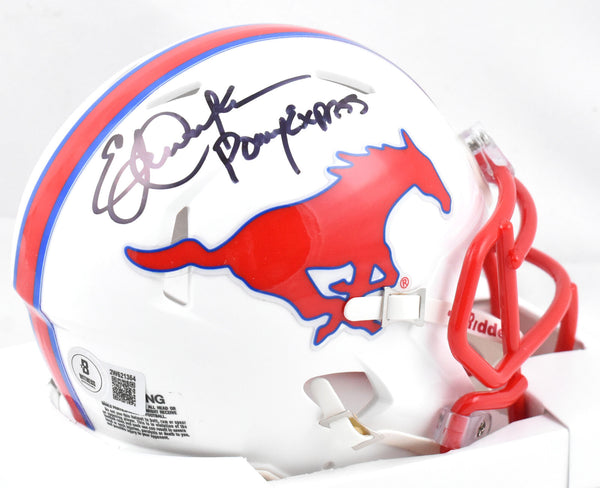Eric Dickerson Autographed SMU Speed Mini Helmet Pony Express - Beckett W Holo