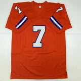 Autographed/Signed CRAIG MORTON Denver Orange Football Jersey JSA COA Auto
