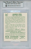 Homer Peel Autographed 1934 Goudey '85 Reprint #88 Card Beckett Slab 38452