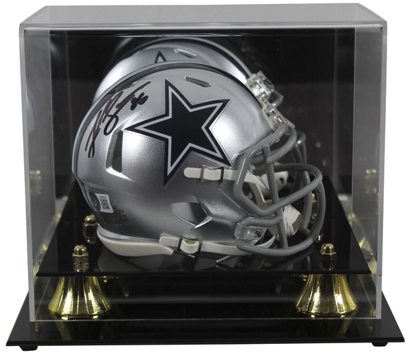 Cowboys Luke Schoonmaker Authentic Signed Speed Mini Helmet w/ Case BAS Witness