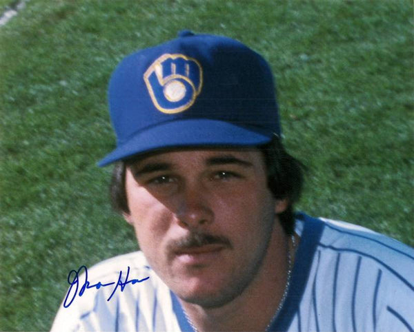 Milw Brewers Pitcher MOOSE HAAS Signed 8x10 Photo #3 AUTO - '82 World Series