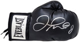 Floyd Mayweather Jr. Auto Black Everlast Glove Right Hand In Silver Beckett Wit