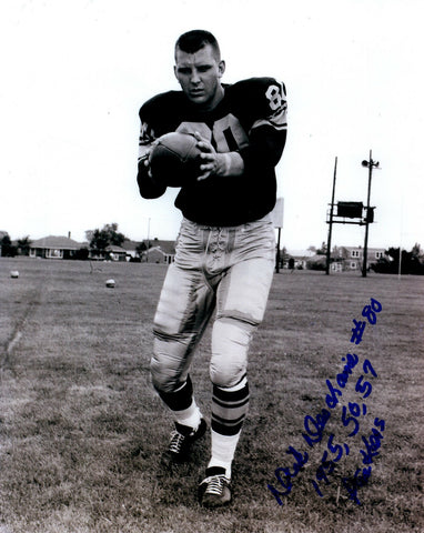 Packers Punter DICK DESCHAINE Signed 8x10 Photo #1 AUTO - 1955-57