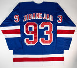 Mika Zibanejad Signed New York Rangers Jersey (JSA COA) Swedish / National Team
