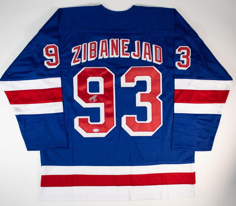 Mika Zibanejad Signed New York Rangers Jersey (JSA COA) Swedish / National Team