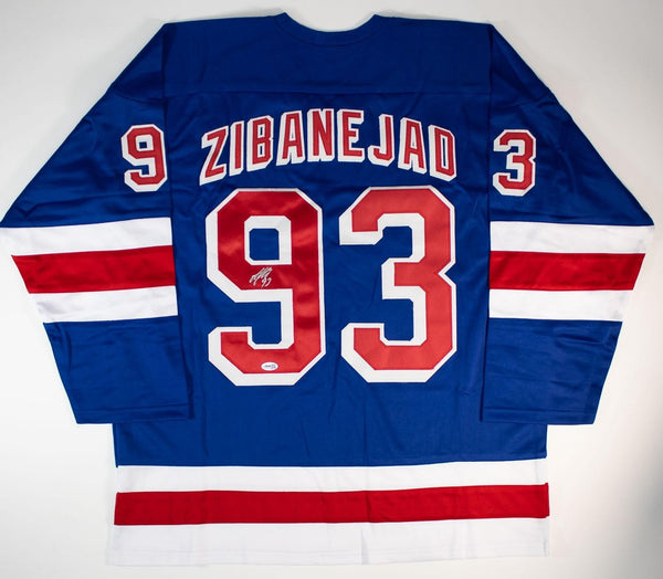 Mika Zibanejad Signed New York Rangers Jersey (JSA COA) Swedish / National Team
