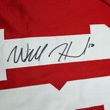 Framed Autographed/Signed Will Howard 35x39 Ohio State Red Jersey JSA COA