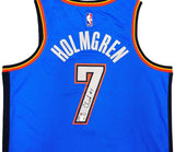 Chet Holmgren Signed Oklahoma City Thunder Nike Swingman Jersey BAS