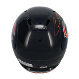 Cole Kmet Autographed Chicago Bears Full Size Speed Helmet Beckett