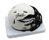 HAASON REDDICK Autographed/Signed Lunar Mini Helmet Eagles JSA 176715