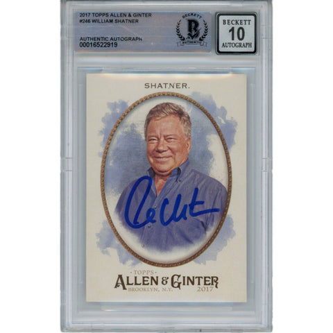 William Shatner Autographed/Signed Allen & Ginter 246 Trading Card Beckett 47151