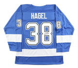 Brandon Hagel Tampa Bay Signed Blue Hockey Jersey JSA Hologram