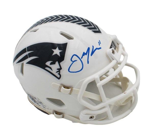 Julian Edelman Signed New England Patriots Speed STS 3 NFL Mini Helmet