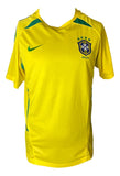 Roberto Carlos Signed Brazil Yellow Nike XL Soccer Jersey BAS