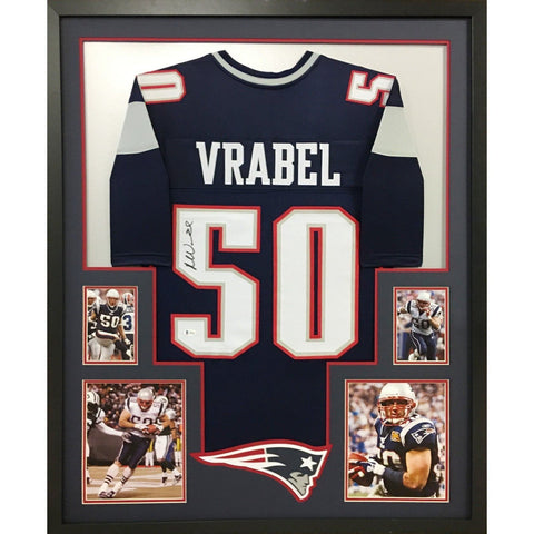 Mike Vrabel Autographed Signed Framed New England Patriots Jersey BECKETT