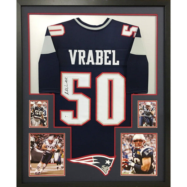 Mike Vrabel Autographed Signed Framed New England Patriots Jersey BECKETT