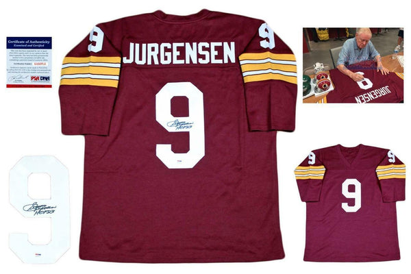 Sonny Jurgensen Autographed SIGNED Custom Jersey - PSA/DNA Authentic - LS