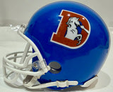 Rick Upchurch Denver 'D' Logo Mini Helmet Inscribed '70's-80's all decade team'