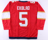 Aaron Ekblad Signed Panthers Jersey (Beckett COA) #1 Overall Pick 2014 NHL Draft