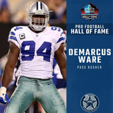 DeMarcus Ware Signed Hall of Fame Logo Mini Helmet (JSA COA) Cowboys & Broncos