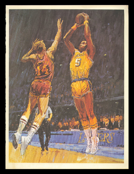 Jim McMillan Autographed 8x11 Magazine Photo Los Angeles Lakers SKU #237903