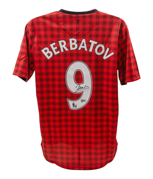 Dimitar Berbatov Signed Manchester United Nike Soccer Jersey (Beckett) Striker