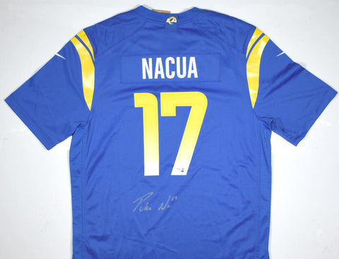 Puka Nacua Autographed Los Angeles Rams Blue Nike Game Jersey - Fanatics *Silver