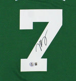 Jaylen Brown Signed Boston Celtics Nike Swingman Icon Ed Green Jersey -Large