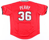 Gaylord Perry Signed Indians Jersey Inscribed "72 AL Cy Young" (Schwartz COA)