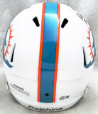 DE'VON ACHANE AUTOGRAPHED DOLPHINS WHITE FULL SIZE HELMET BECKETT WITNESS 221537
