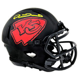 Patrick Mahomes Kansas City Chiefs Signed Riddell Eclipse Mini Helmet BAS