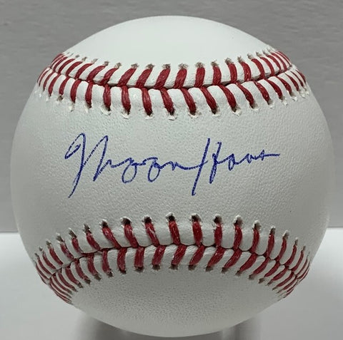Brewers MOOSE HAAS Signed Official MLB Baseball AUTO - Athletics - JSA