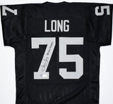 Howie Long Autographed Black Pro Style Jersey w/SB Champs - Beckett W Hologram