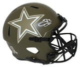 Emmitt Smith Autographed Dallas Cowboys F/S Salute Helmet Beckett 39651