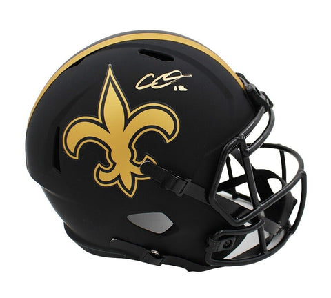 Chris Olave Signed New Orleans Saints Speed Full Size Eclipse Helmet