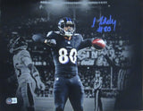 Isaiah Likely Autographed 11x14 Photo Baltimore Ravens Beckett 184952