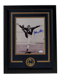 Johnny Lattner Notre Dame Signed/Autographed 8x10 B/W Photo Framed JSA 165806