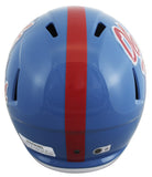 Ole Miss Kewan Lacy Signed Powder Blue Full Size Speed Rep Helmet W/ Case BAS