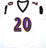 Ed Reed Autographed White Pro Style Jersey - Beckett W Hologram *Silver