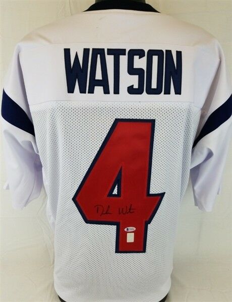 Deshaun Watson Signed Houston Texans Jersey (Beckett COA) Former