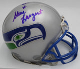 Jim Zorn -To- Steve Largent Autographed Seahawks Mini Helmet MCS Holo #87254